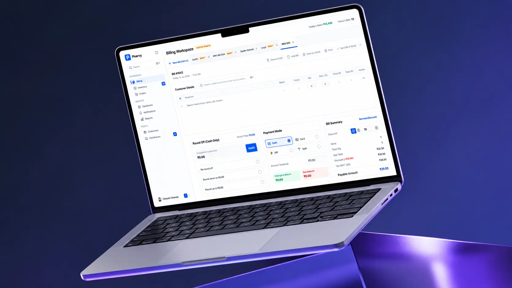 Pharvy — product screenshot 1