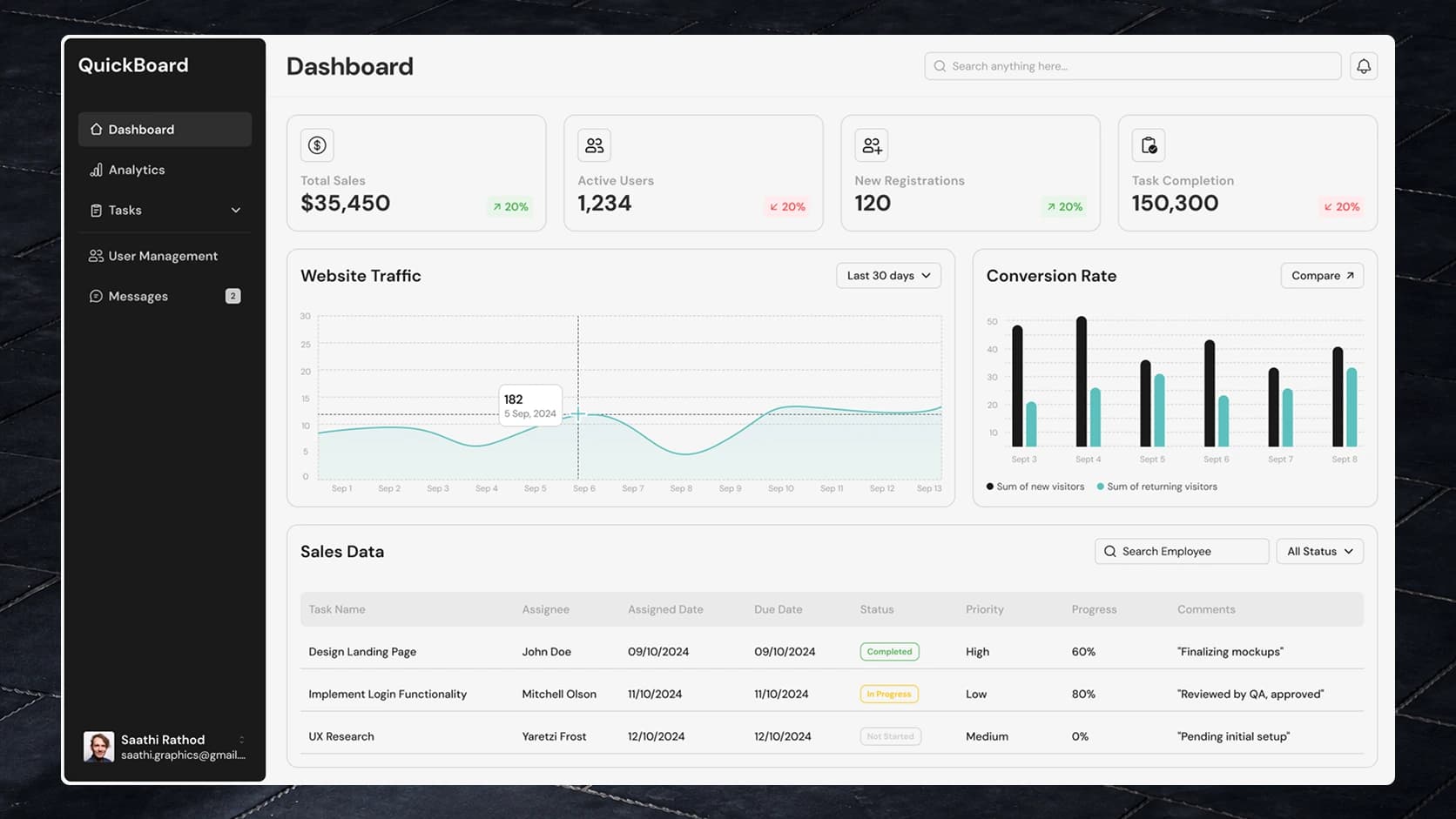 Quickboard — product screenshot 2